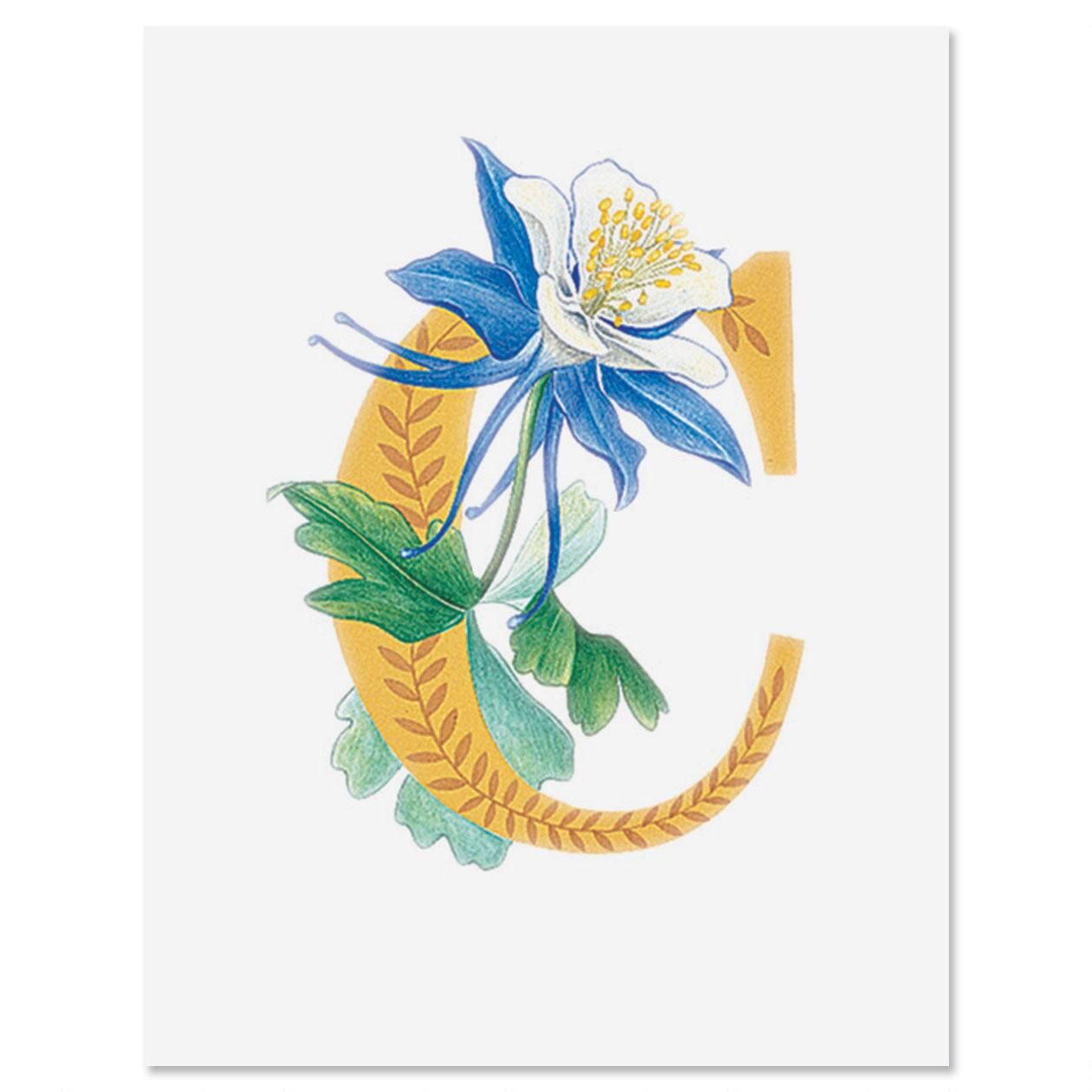 Floral Initial Personalized Note Cards Fine Stationery