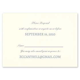 matching response card response card
