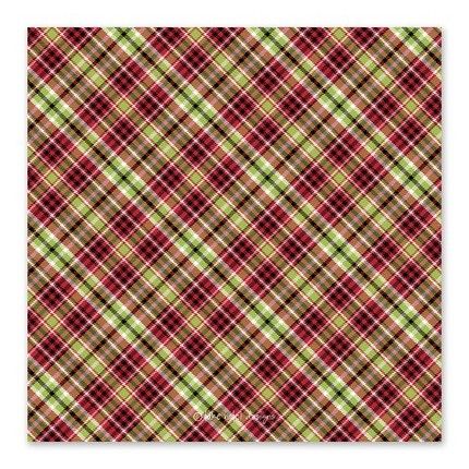 Plaid Border Greeting Card | Fine Stationery