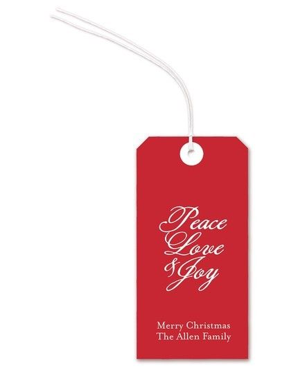 Red Gift Tag | Fine Stationery