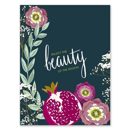 Pomegranate Greeting Card | Fine Stationery