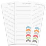 Chic Chevron Lined Shopping List Pads