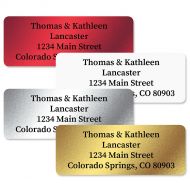 Foil Assortment Custom Address Labels  (4 Colors)