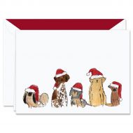 Digital Santa Dogs Holiday Greeting Cards Boxed Set