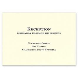 Crane & Co. Crane Wedding 2013 115317 115303 Reception Card