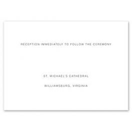 Crane & Co. Crane Wedding 2013 115333 115311 Reception Card