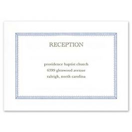 Crane & Co. Crane Wedding 2013 115395 115356 Reception Card