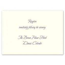 Crane & Co. Crane Wedding 2013 115401 115359 Reception Card