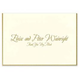 Crane & Co. Crane Wedding 2013 125952 125939 Thank You Note