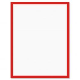 Red Frame 4th of July Letter Papers | Fine Stationery