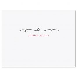 precious monogram note cards