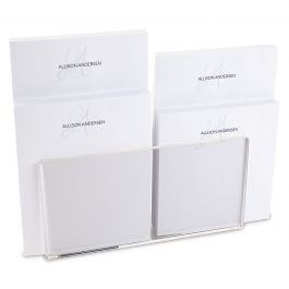 Initial Note Pad Set & Acrylic Holder 