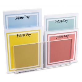 Color Trend Note Pad Set & Acrylic Holder 