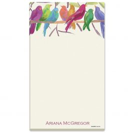 Flocked Together Personalized Notepads