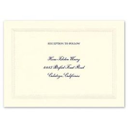 Crane & Co. Crane Wedding 2013 115285 115269 Reception Card