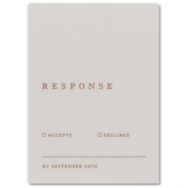 Matching Response Card