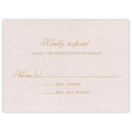Matching Response Card