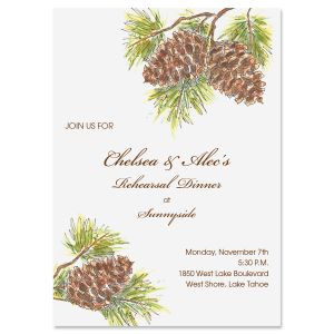 Woodland Pine Invitation