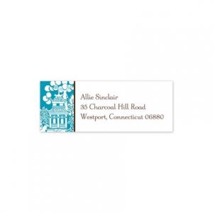 Chinoiserie Address Label