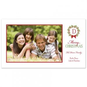 Festive Wreath Photo Card