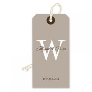 Taupe Gift Tag