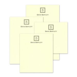 Ecru Square Note Pad Set