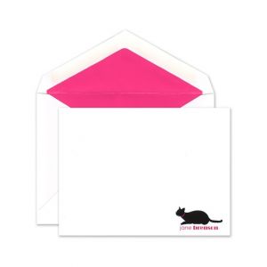 Pink Cat Flat Card