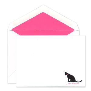 Pink Cat Flat Card