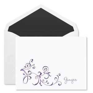 Whimsical Vines Flat Card