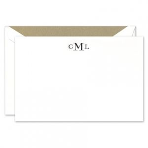 Shop Monogram Note Cards at Fine Stationery