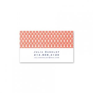 Patterned Calling Card