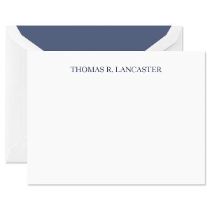 White Traditional Flat Card