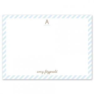 Blue Stripe Flat Card