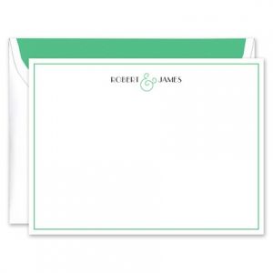 Green Ampersand Flat Card