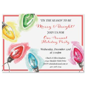 Christmas Lights Invitation