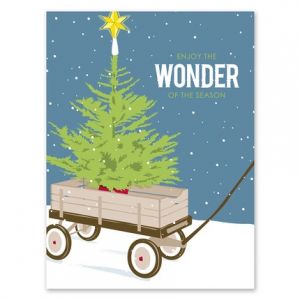 Wagon Tree Greeting Card