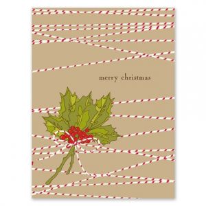 Bunch of Holly Greeting Card