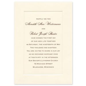 Refined Invitation