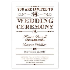Vintage Charm Invitation