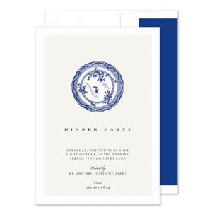 Blue Plate Invitation