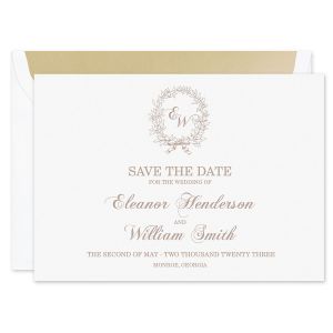 Classic Wreath Save the Date