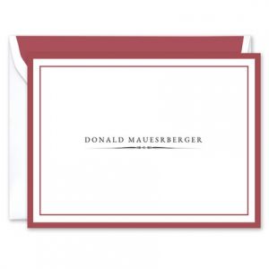 Cranberry Red Note Card