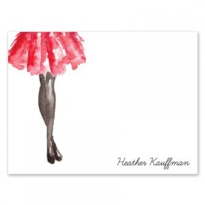 Watercolor Skirt Note Card