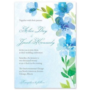 floral wedding invitations flower