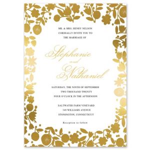 floral wedding invitations flower fine stationery