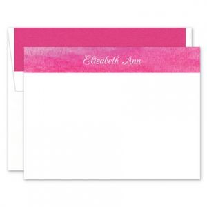Watercolor Banner Flat Card