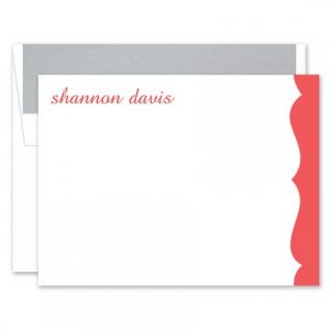 Scalloped Flat Card