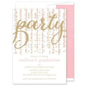 Party Streamers Invitation