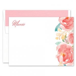 Bright Florals Flat Card