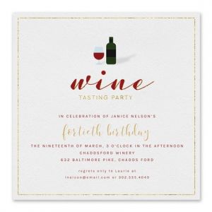 Wine Tasting Invitation